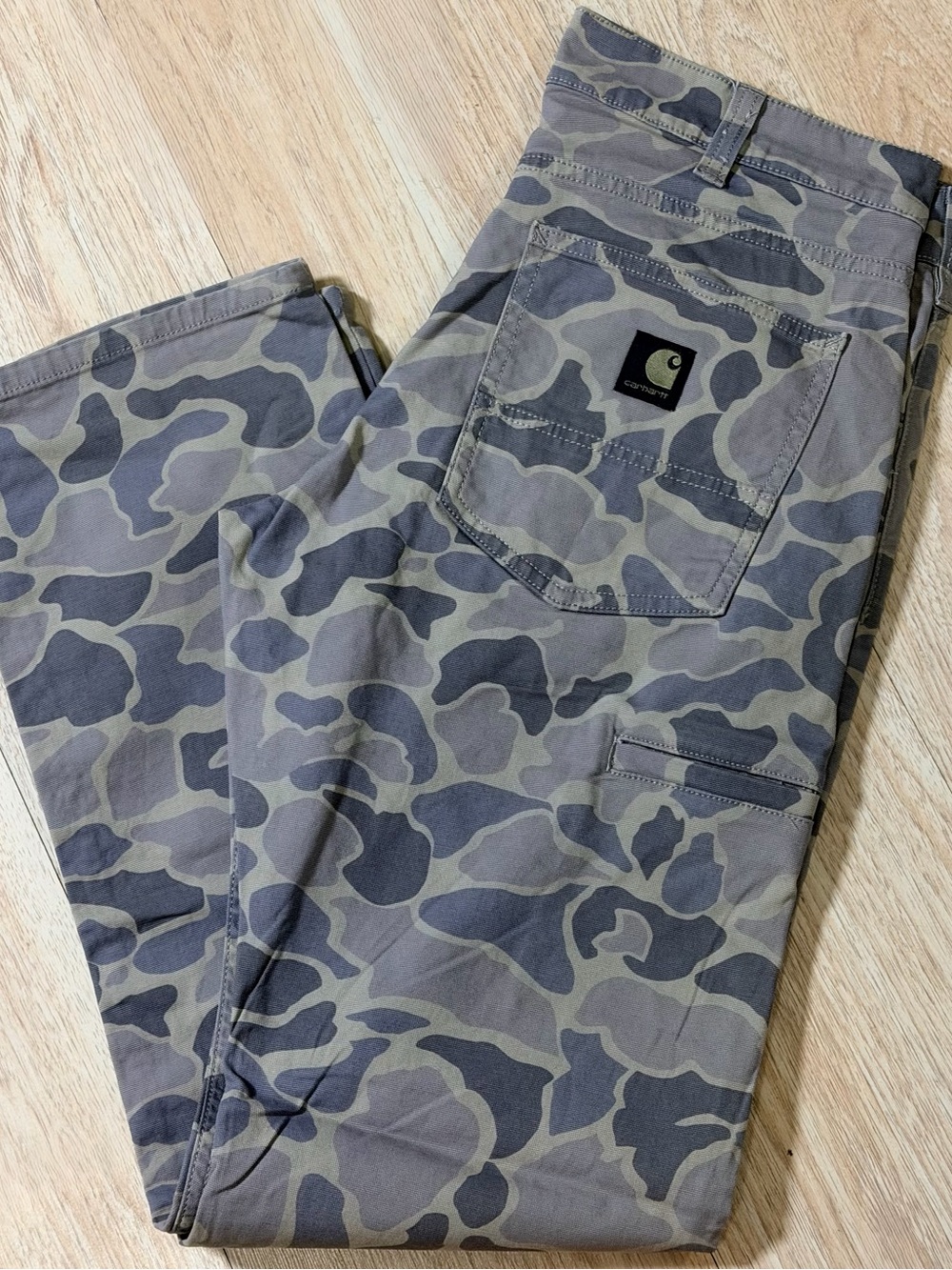 Carhartt Men’s Camo Cargo Pants - Olive & Gray
